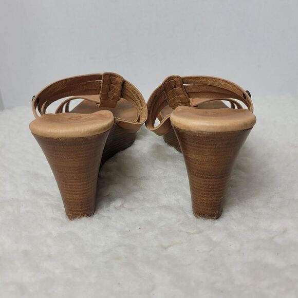 UGG Mattie Women's Shoes Size 8 Brown Woven Le Wedge Platform Sandal - Picture 7 of 8